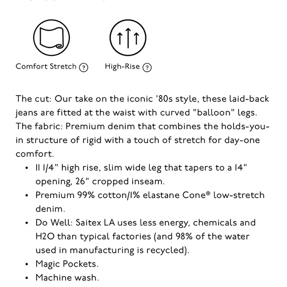 Madewell Balloon Barrel Jeans in Whistler Wash NWT - Picture 3 of 3